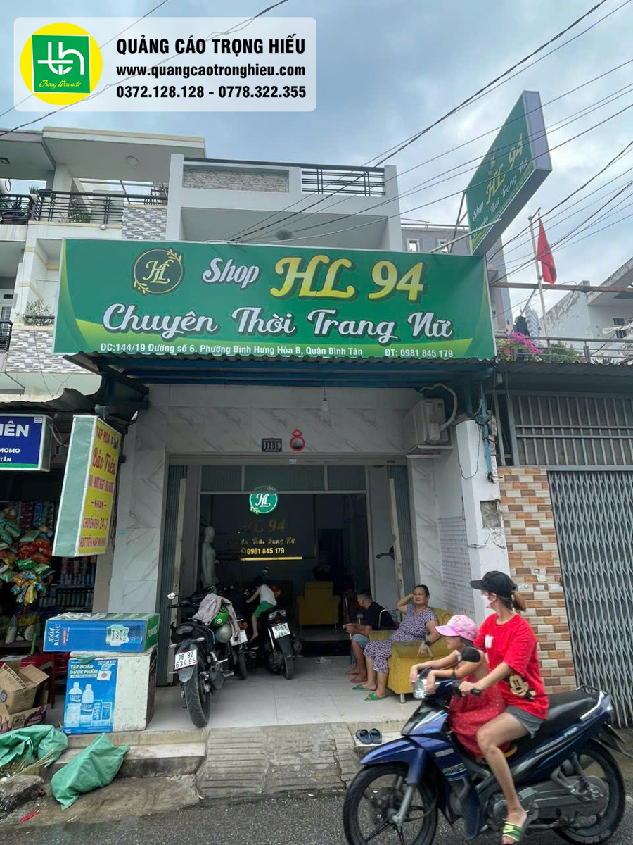 bảng hiệu shop thời trang