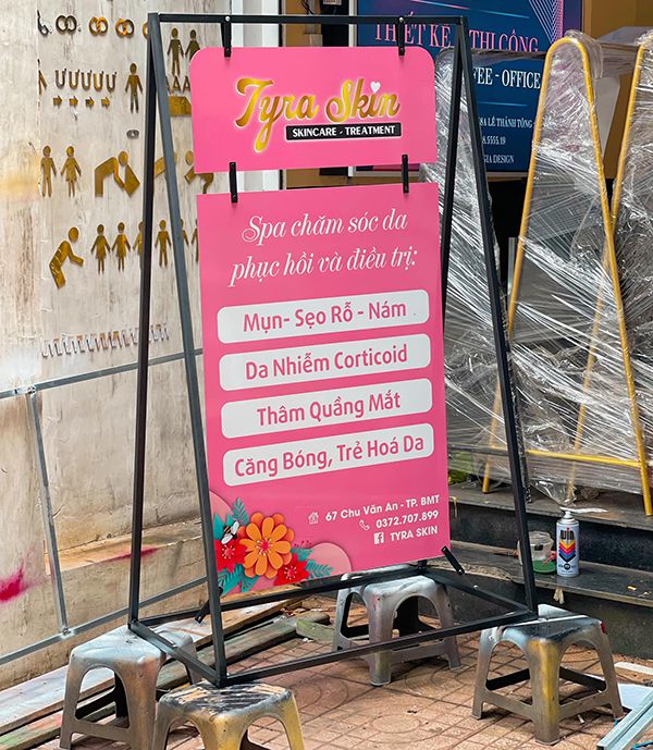 Mẫu bảng hiệu spa chăm sóc da