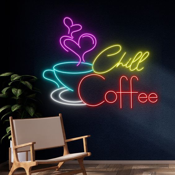 Bảng hiệu Neon Sign Led Chill Coffee