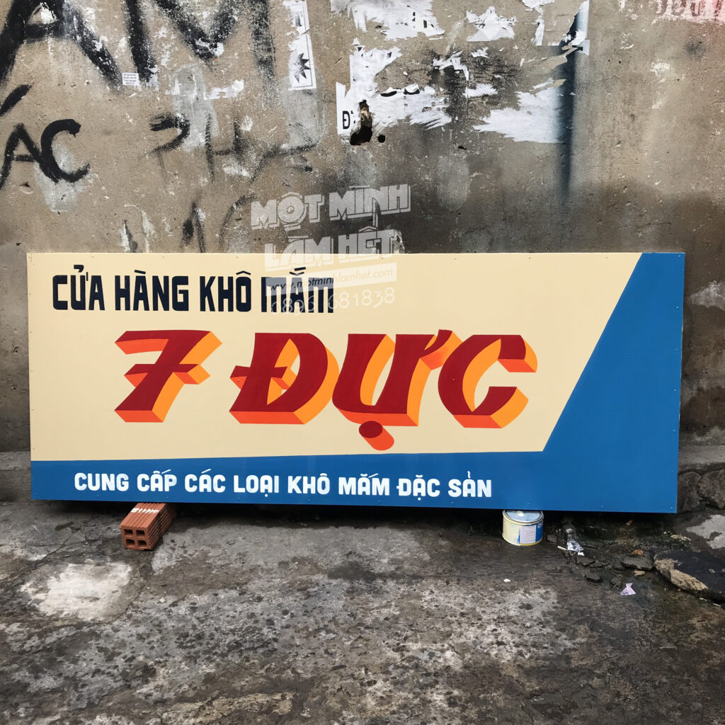Bảng hiệu cửa hàng phong cách vintage