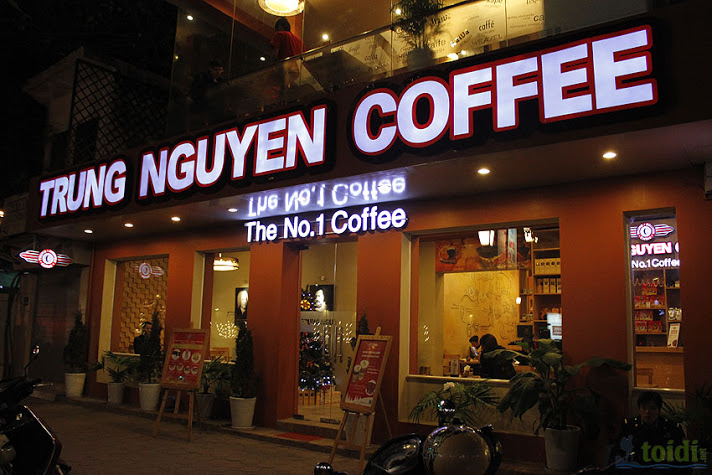 Bảng hiệu hộp đèn quán cà phê
