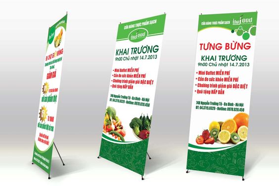 Standee khai trương