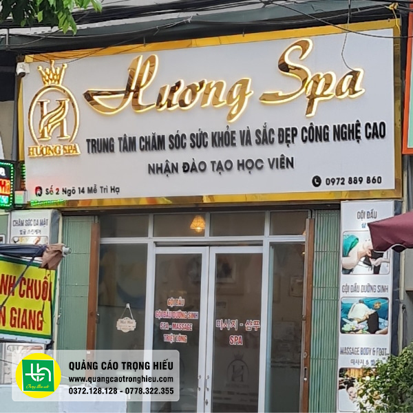 Lợi ích của bảng hiệu spa đẹp