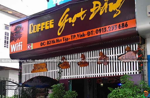 Làm bảng hiệu quảng cáo cafe