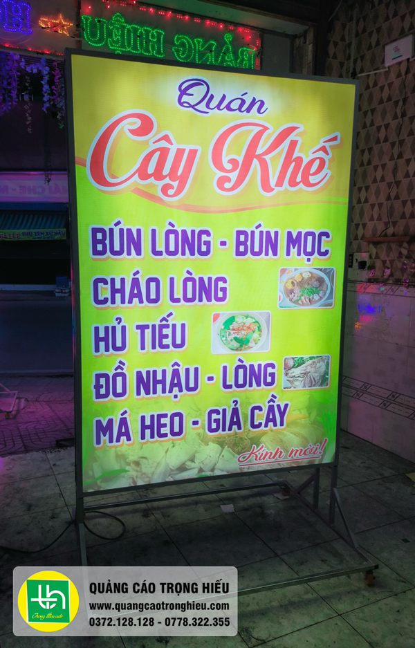 Hộp đèn bạt 2 mặt