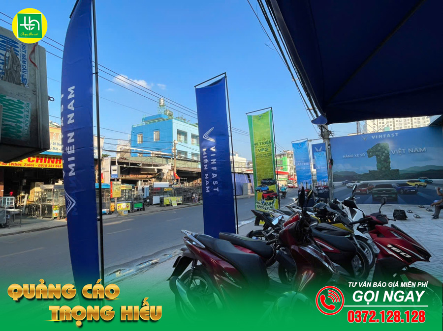 Cờ phướn giúp truyền tải thông điệp nhanh chóng 