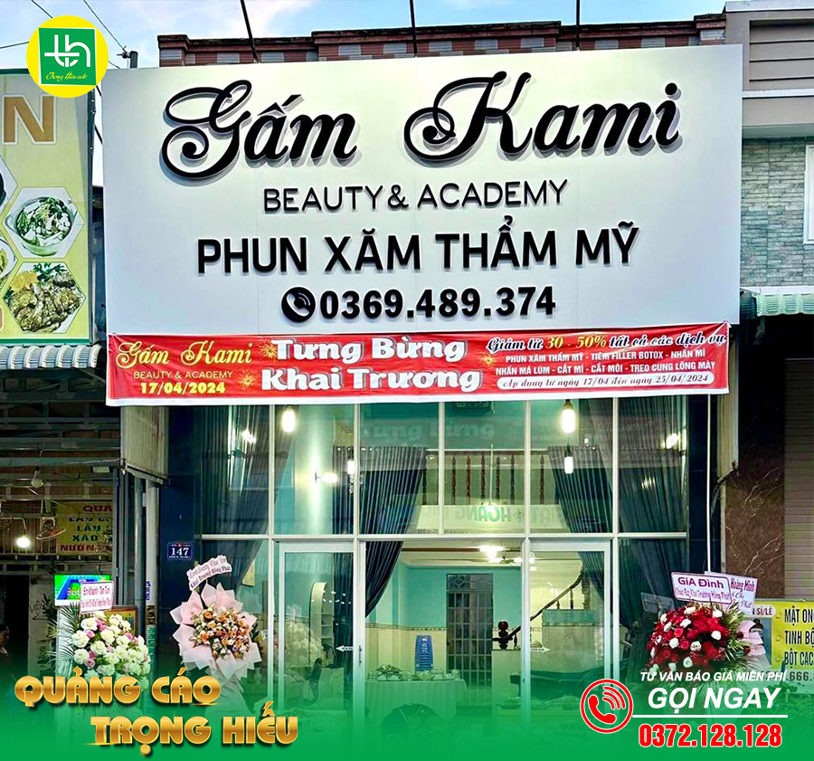 Thi công bảng hiệu giá rẻ