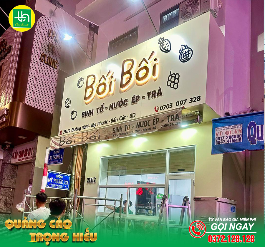 Bảng hiệu quảng cáo đẹp cho cửa hàng kinh doanh