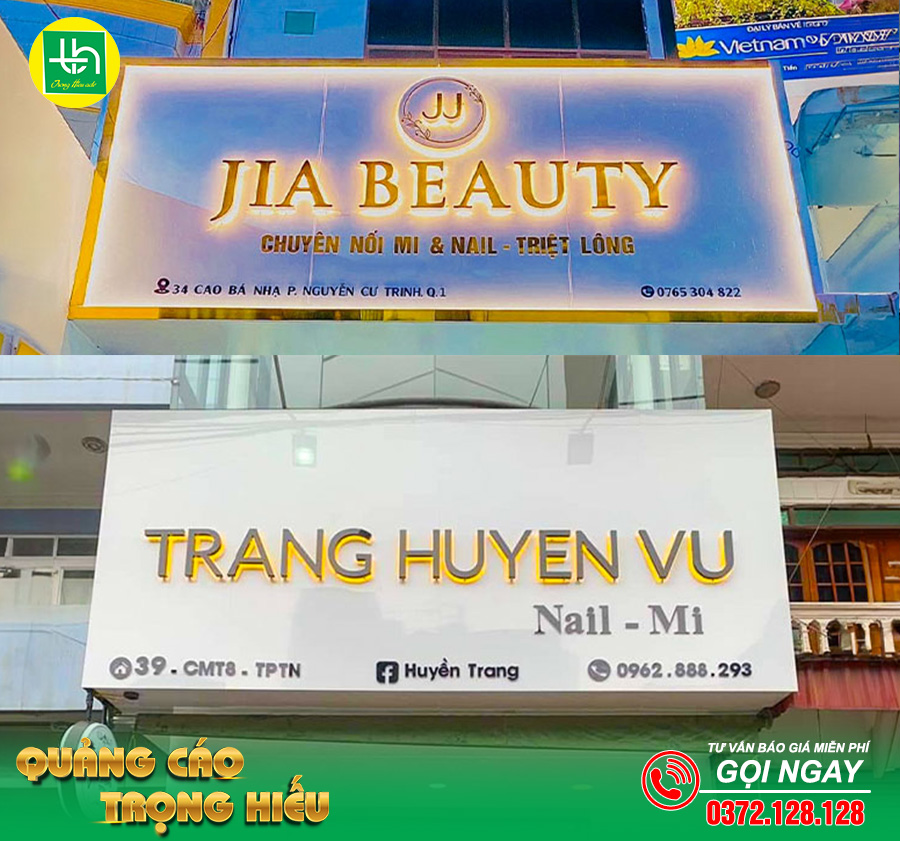 Thi công bảng hiệu quảng cáo chữ nổi đẹp