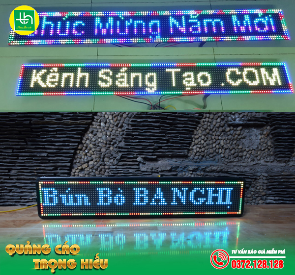 Bảng hiệu đèn led chạy chữ