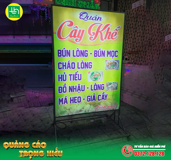 Bảng hộp đèn bạt