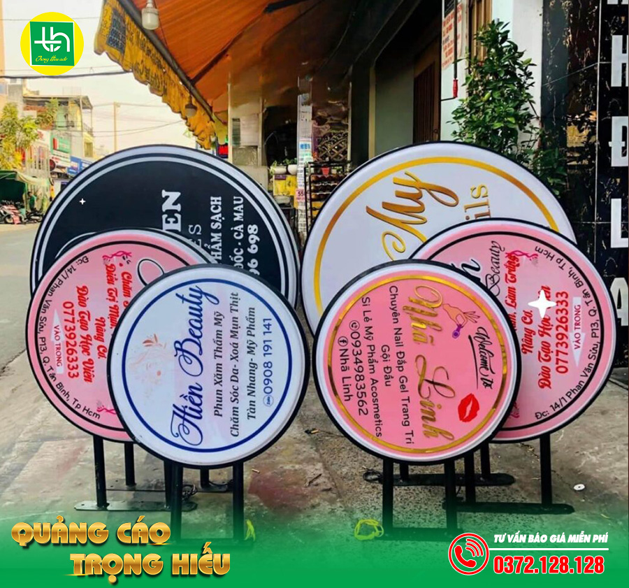 Bảng hộp đèn hút nổi