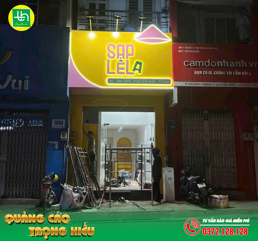 Bảng alu chữ nổi mica
